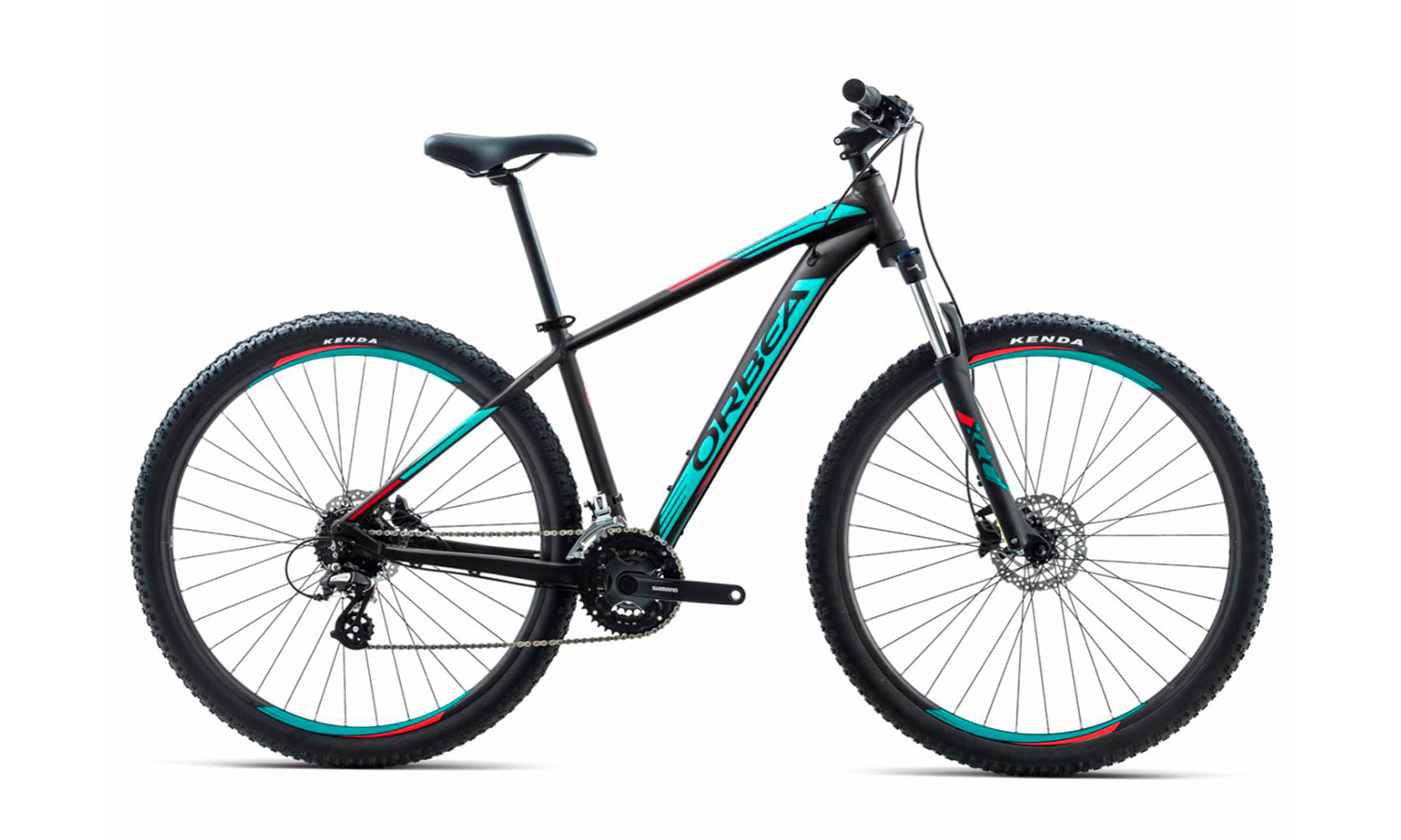 Фотографія Велосипед Orbea MX 27 50 (2018) 2018 Чорно-блакитний 